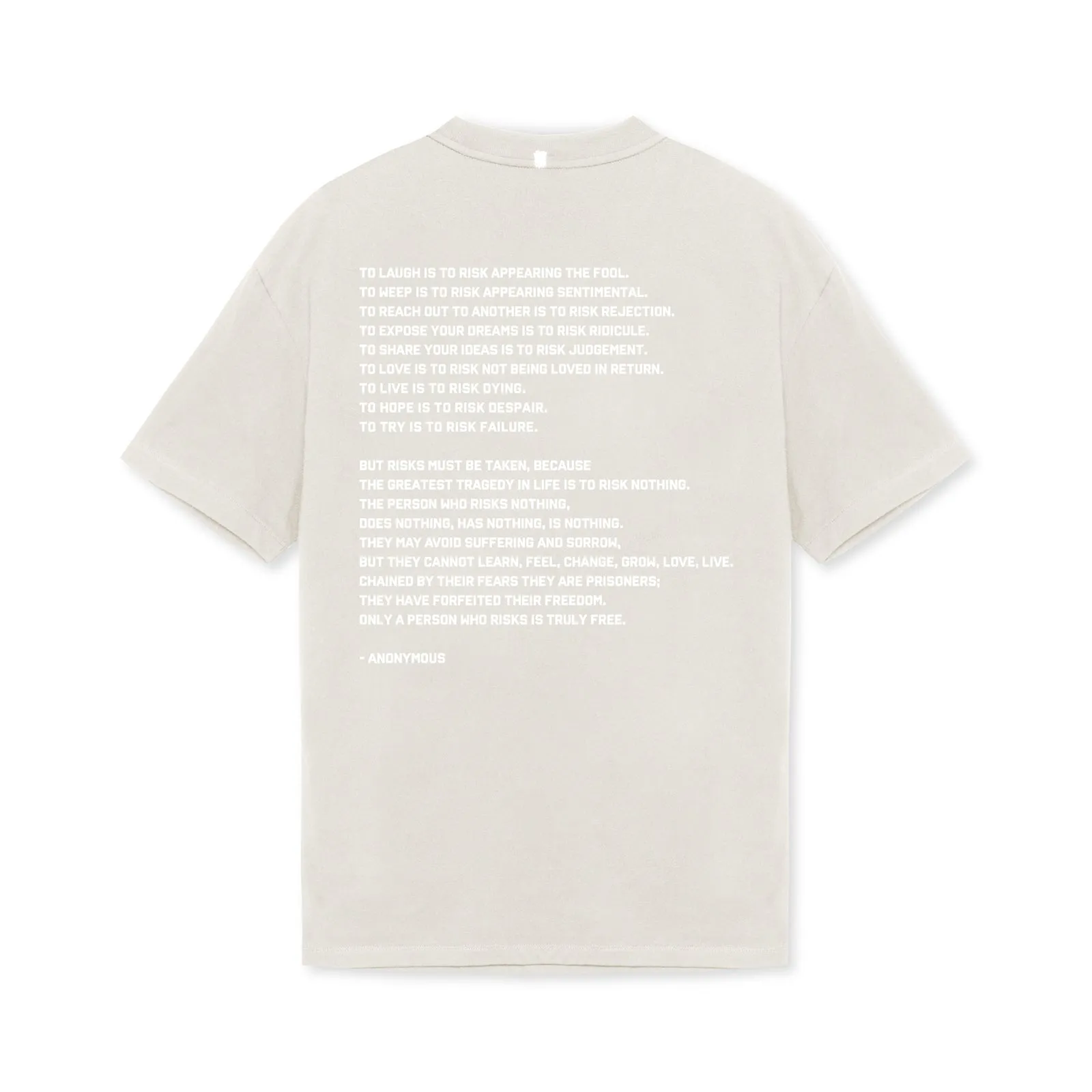 0669. Technical Essentials Relaxed Tee - Stone "ASRV 8"