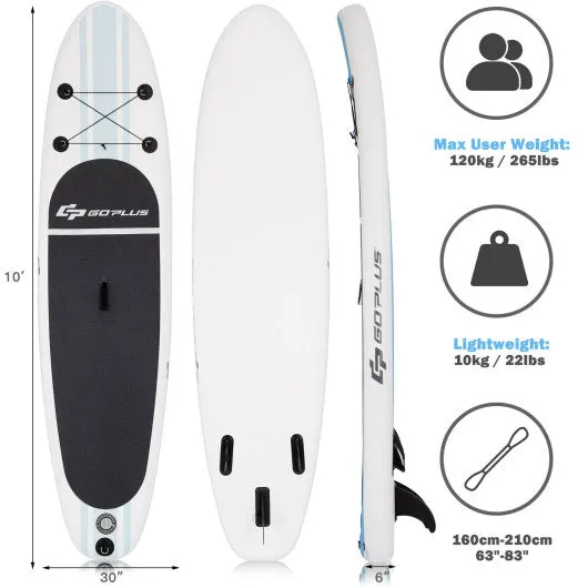 10 feet Inflatable Stand Up Paddle Board with Paddle Pump