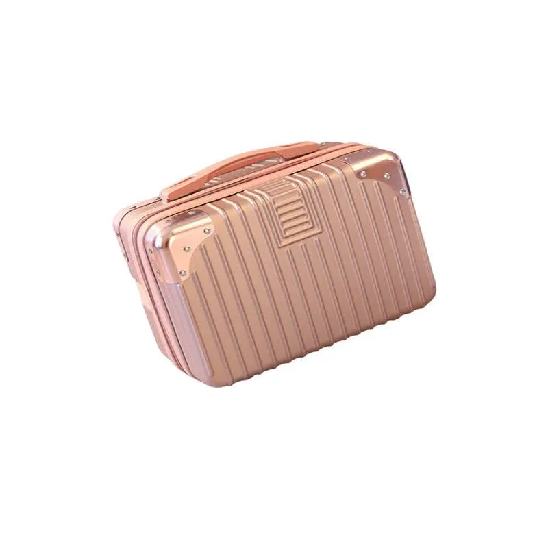 14-Inches Mini Cosmetic Case Travel Suitcase DA-1 Pink