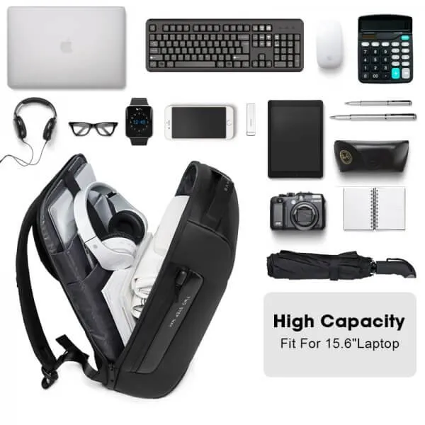 15.6 Laptop Backpack with USB Charging - Waterproof Travel Laptop Backpack