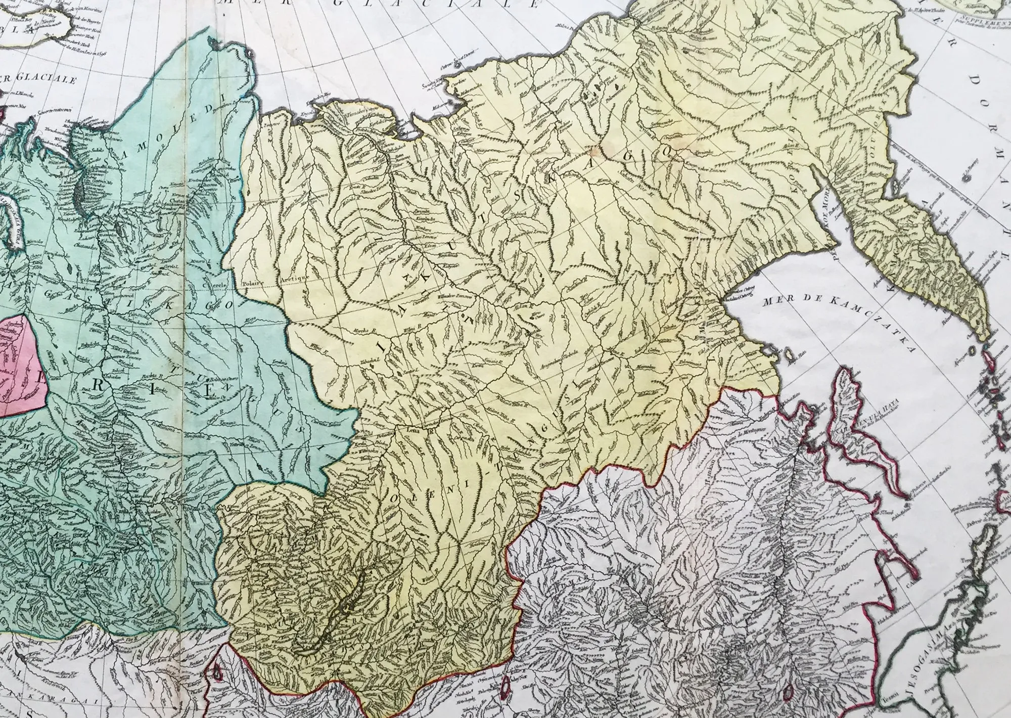 1770 Tobias Lotter Very Large Antique Map of Russia & Siberia