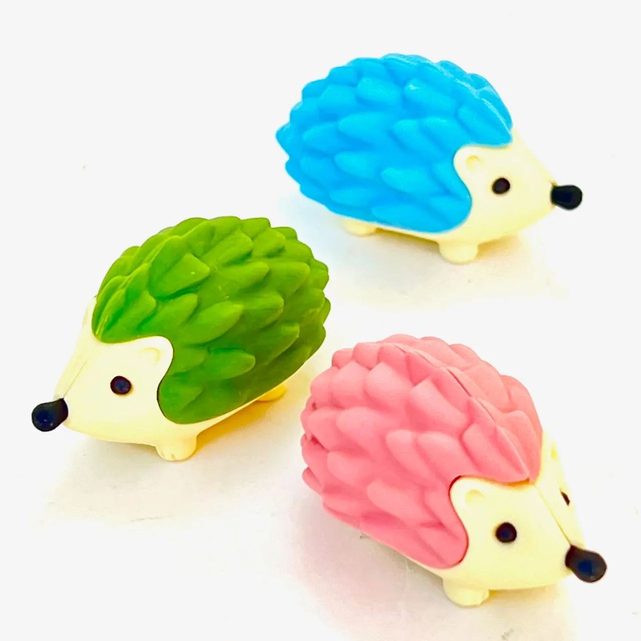 380481 IWAKO HEDGEHOG ERASERS-3 COLORS-30