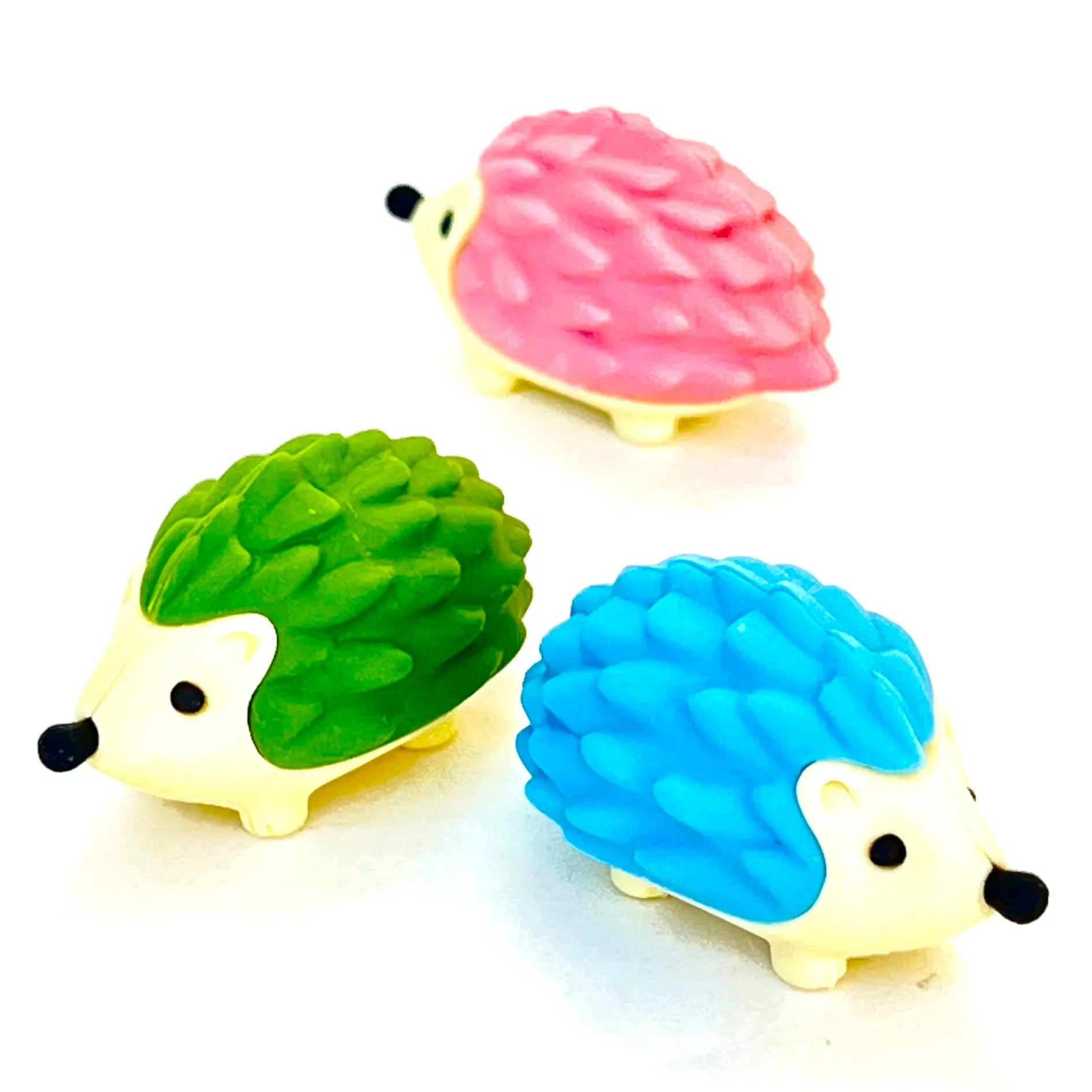 380481 IWAKO HEDGEHOG ERASERS-3 COLORS-30