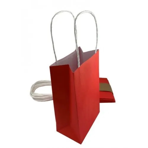 5pk Red Paper Party Gift Bags