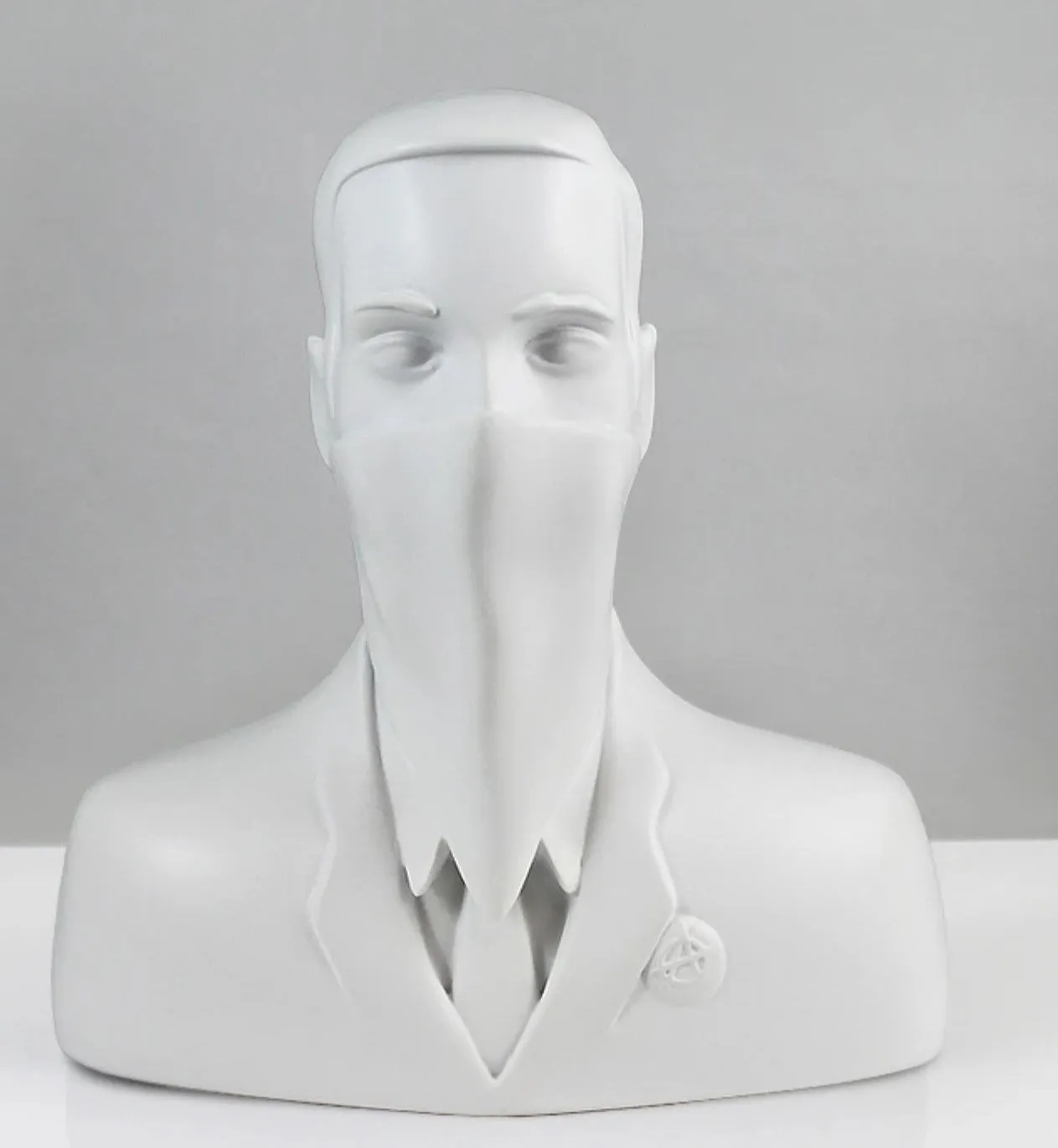 ABCNT Masked Bust Ivory White Sculpture by ABCNT