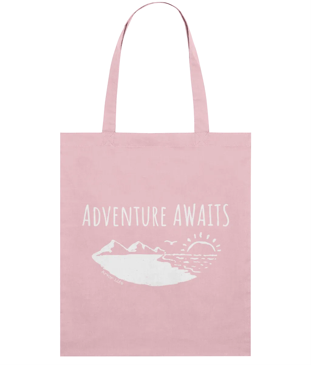 Adventure Awaits Organic Cotton Tote Bag