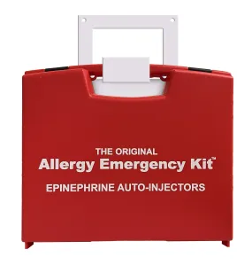 AEK Empty Plastic Case with Metal Wall Hanger, Allergy Emergency Kit