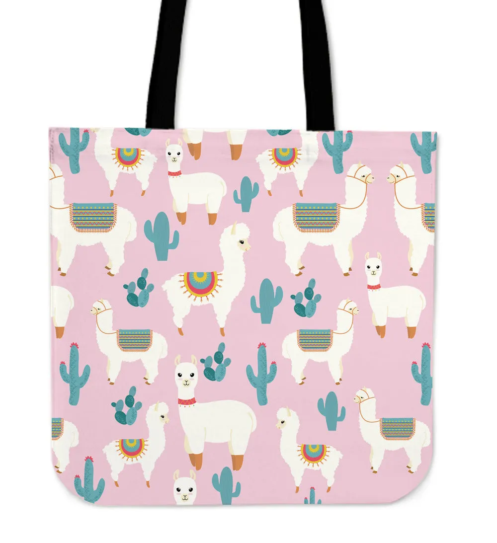 Alpaca Cutie Linen Tote Bag