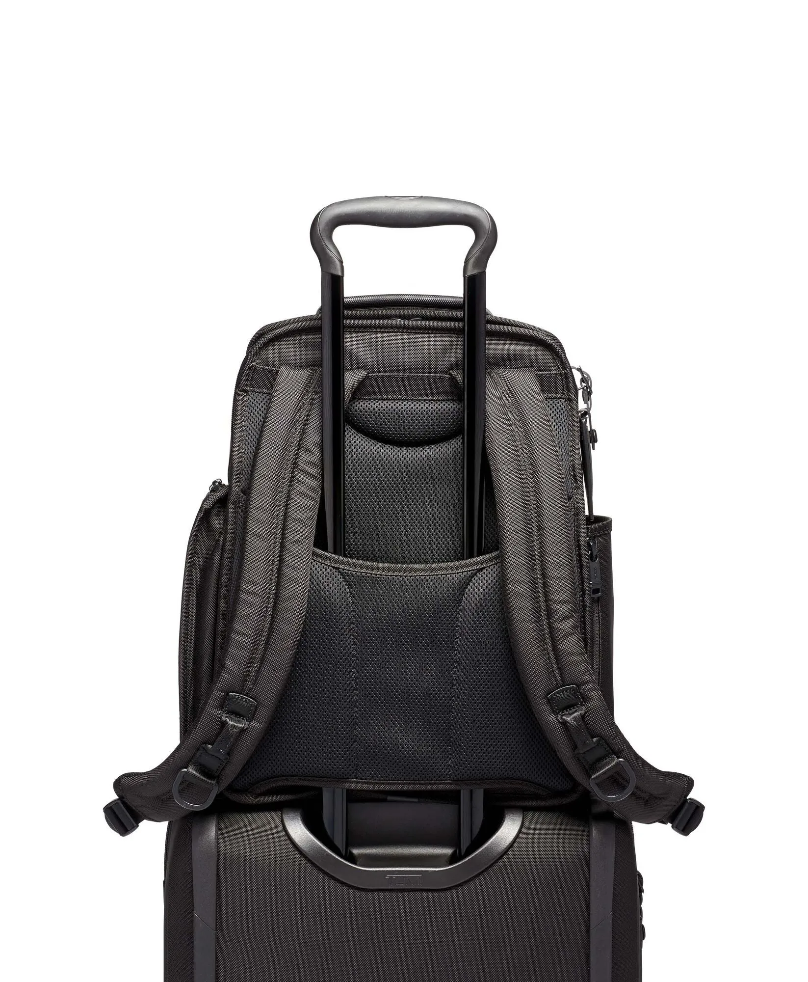 Alpha 3 Compact Laptop Brief Backpack -  Black