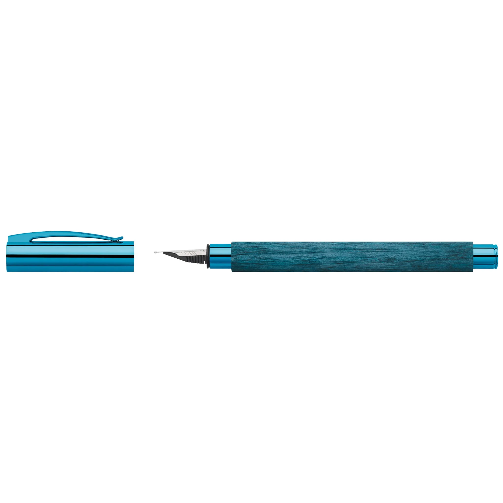 Ambition Fountain Pen, Blue Wood - Medium - #148030