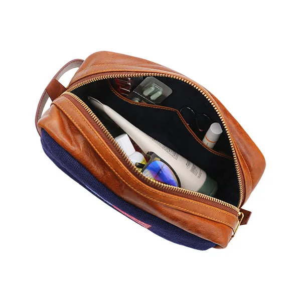 American Flag Toiletry Bag - Navy