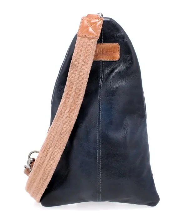 Andie Cobalt Tan Rustic Sling Backpack