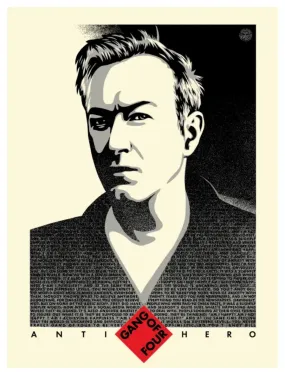 Andy Gill Anti-Hero Silkscreen Print by Shepard Fairey- OBEY