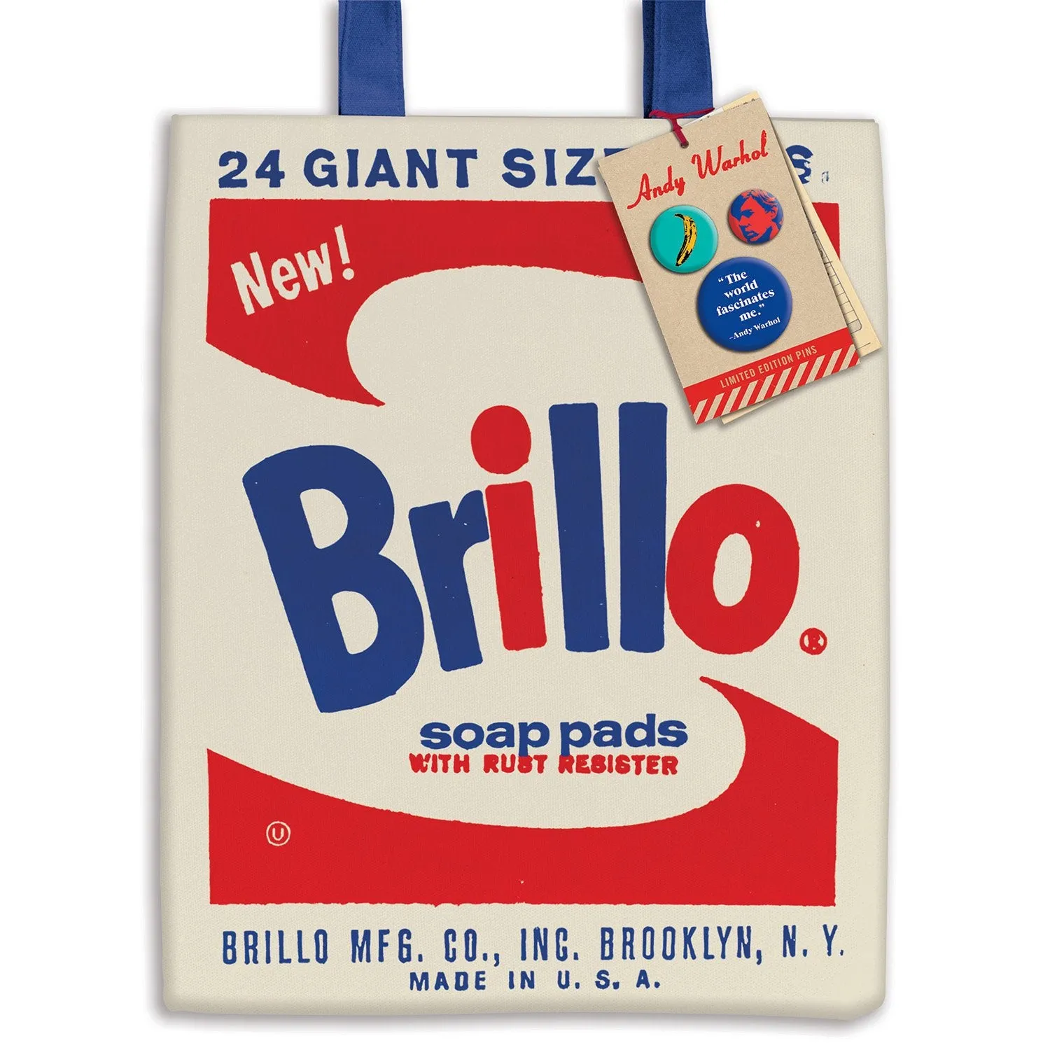 Andy Warhol Brillo Canvas Tote Bag by Galison