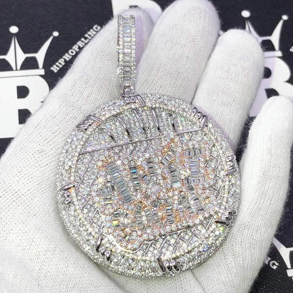 Anti Social Baguette VVS CZ Hip Hop Iced Out Pendant