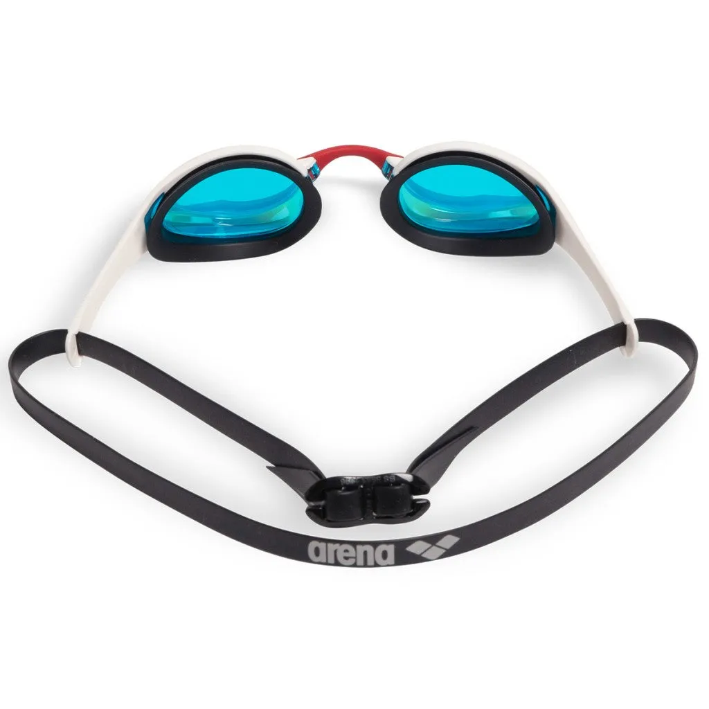 Arena Cobra Ultra Swipe Mirror Racing Goggle Fireflow Limited Edition | Aqua White - Fireflow