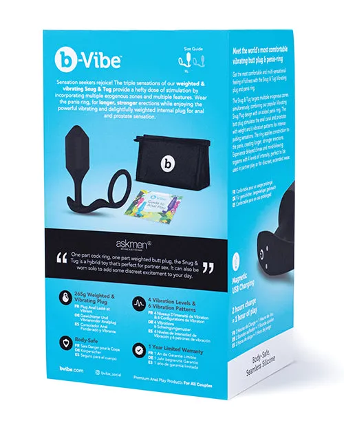 b-Vibe Vibrating Snug & Tug - XL - Black