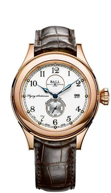 Ball Trainmaster Flying Scotsman 18k Chronometer NM2198D