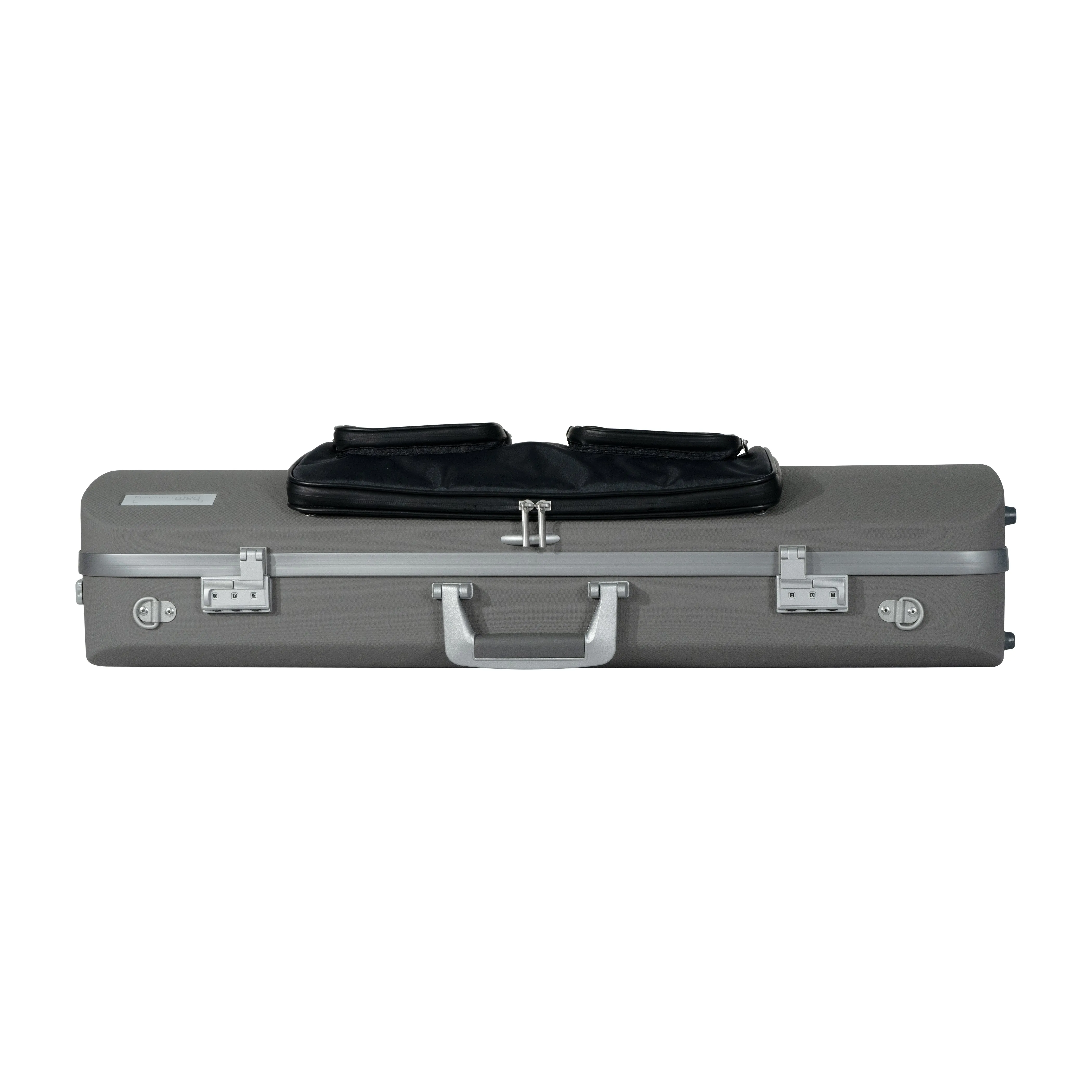 BAM Panther Hightech Oblong Compact Viola Case Gray with Pocket