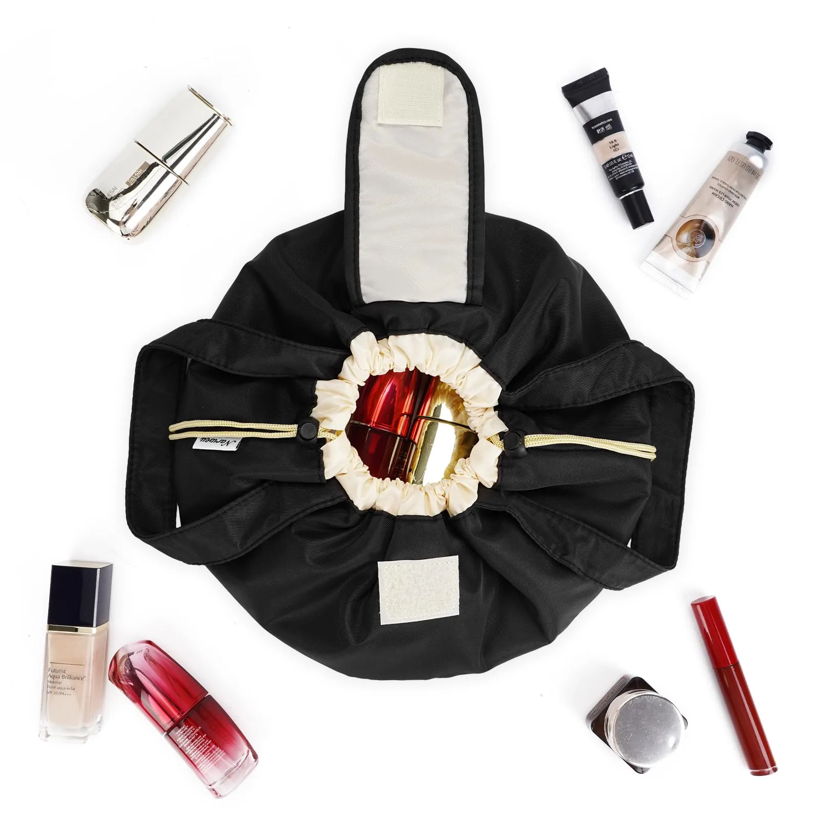 Barrel Drawstring Toiletry Makeup Bag