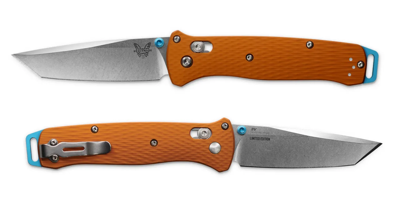 Benchmade Bailout 537-2301 Shot Show 2023 Limited Edition CPM-3V Steel Orange Aluminum Handles