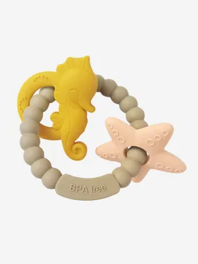 Bloom Bambini Baby Seahorse and Starfish Teether in Brown