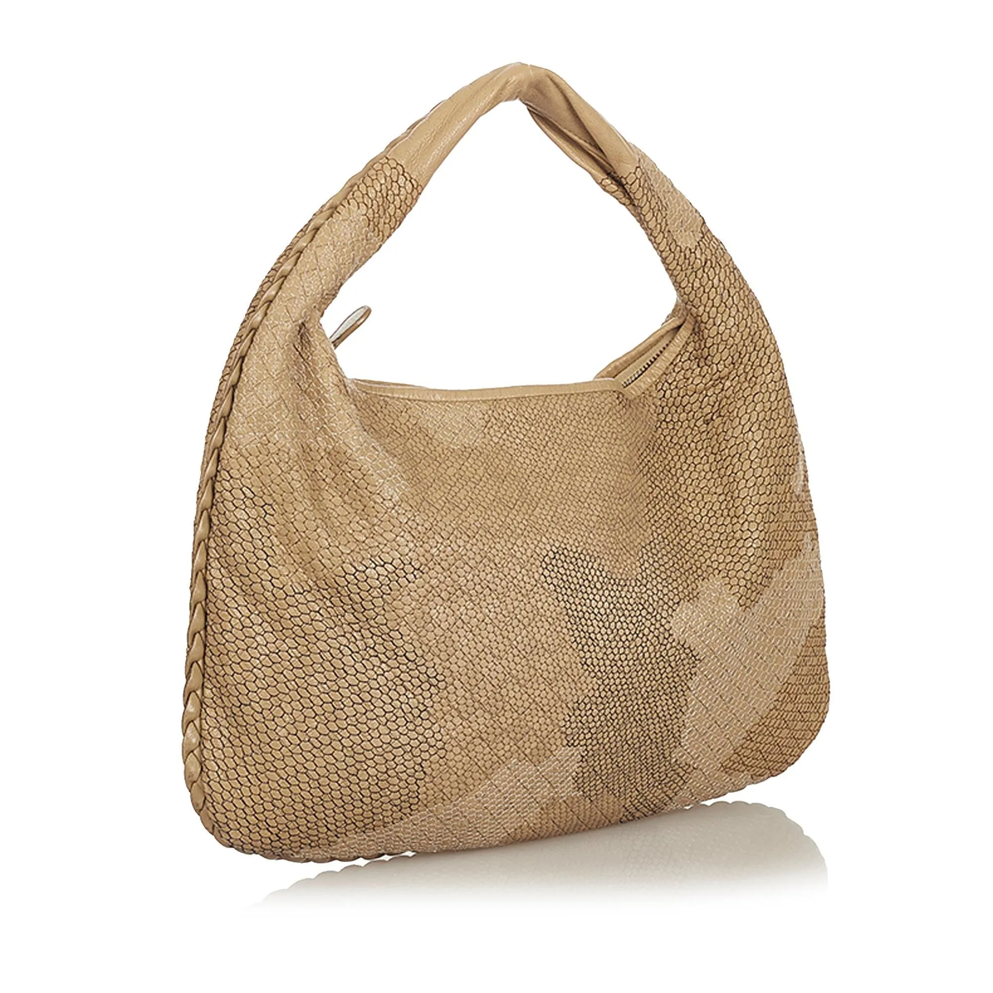 Bottega Veneta Intrecciato Leather Hobo Bag (SHG-26514)