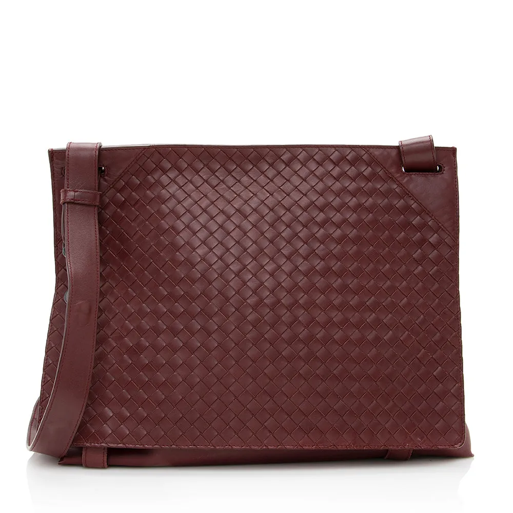 Bottega Veneta Intrecciato Nappa Messenger Bag (SHF-19188)