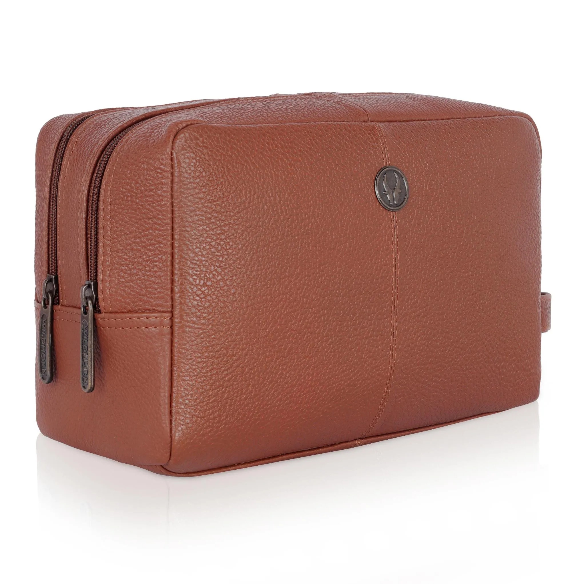 BRANDON Leather Toiletry Bag For Men & Women