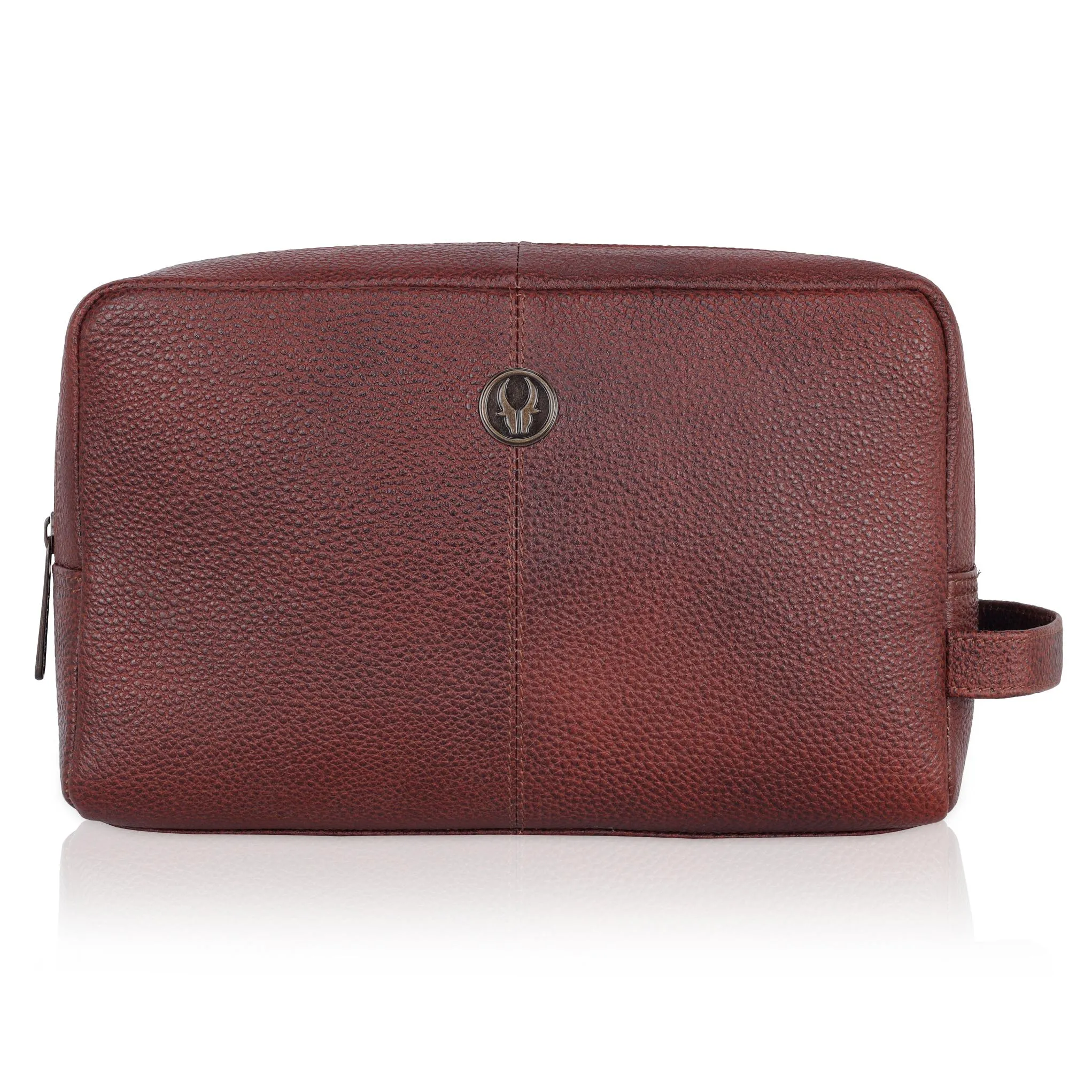 BRANDON Leather Toiletry Bag For Men & Women