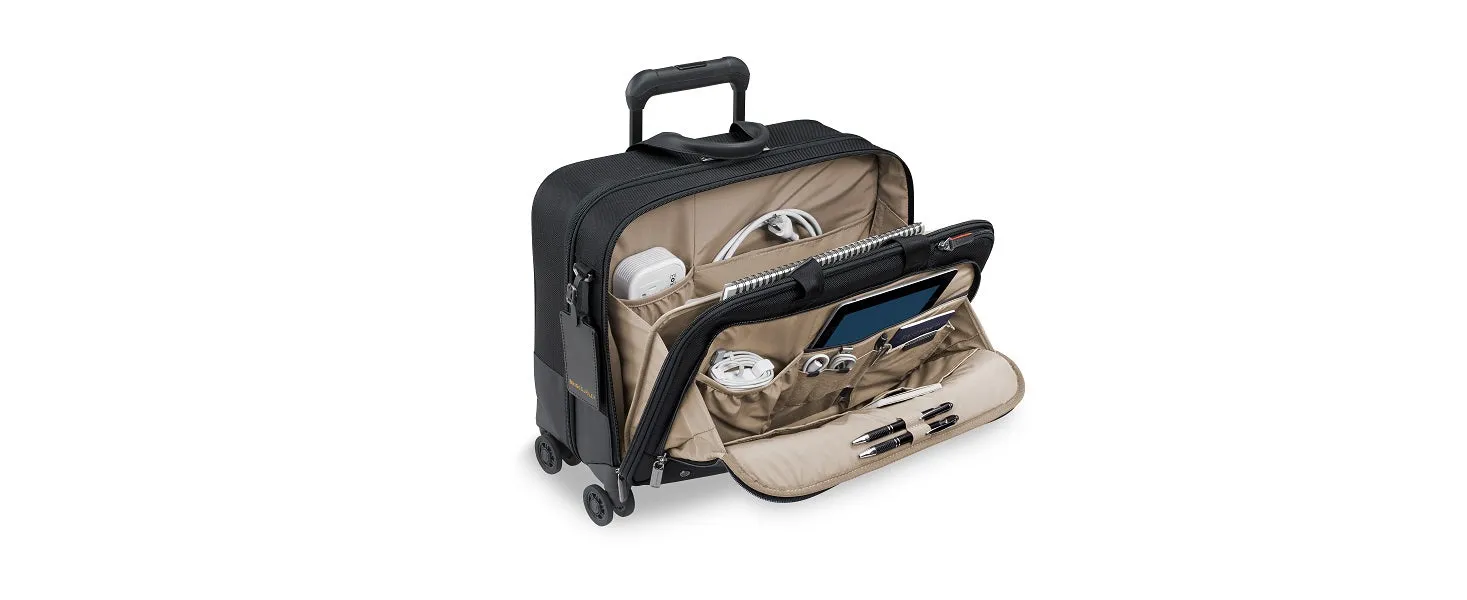 Briggs & Riley @WORK Collection Softside Large Spinner Zippered Briefcase (Free Monogram)- KR430SP