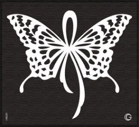 Butterfly Ribbon HD Stencil