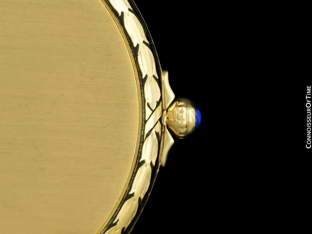 c. 1918 Vacheron & Constantin Mens Rare & Unusual Art Deco 42mm Pocket Watch - 18K Gold & Enamel