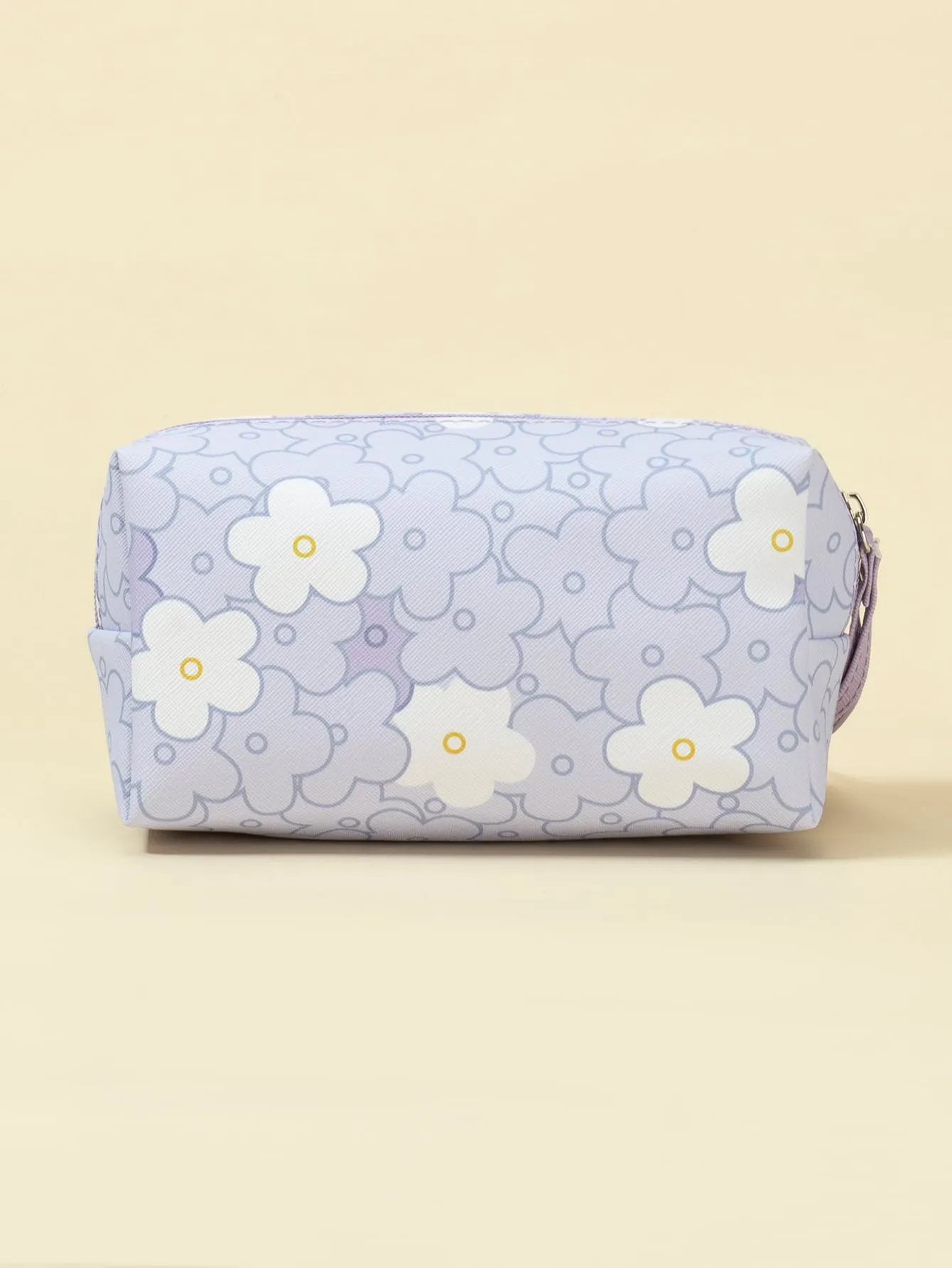 Cartoon Flower Makeup Bag Violet Makeup Bag Cosmetic Organizer Toiletries Bag