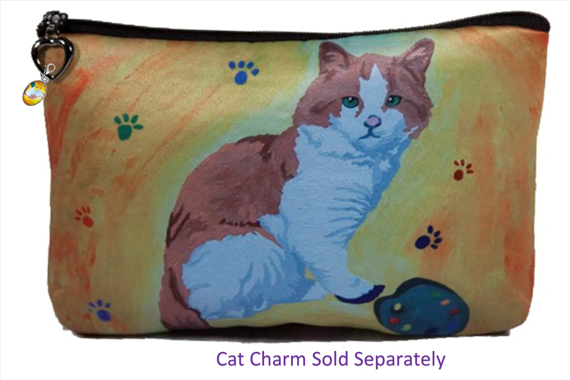 Cat Cosmetic Bag- Paw in the Paint