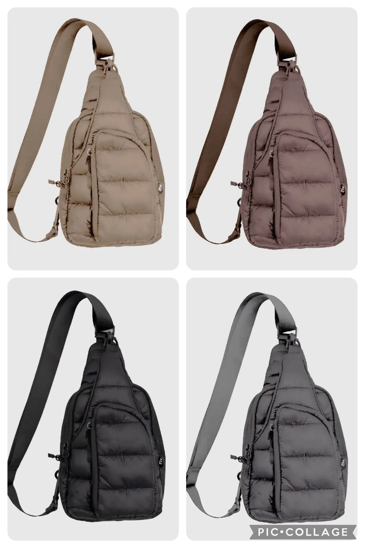 CC Puffer Sling Bags