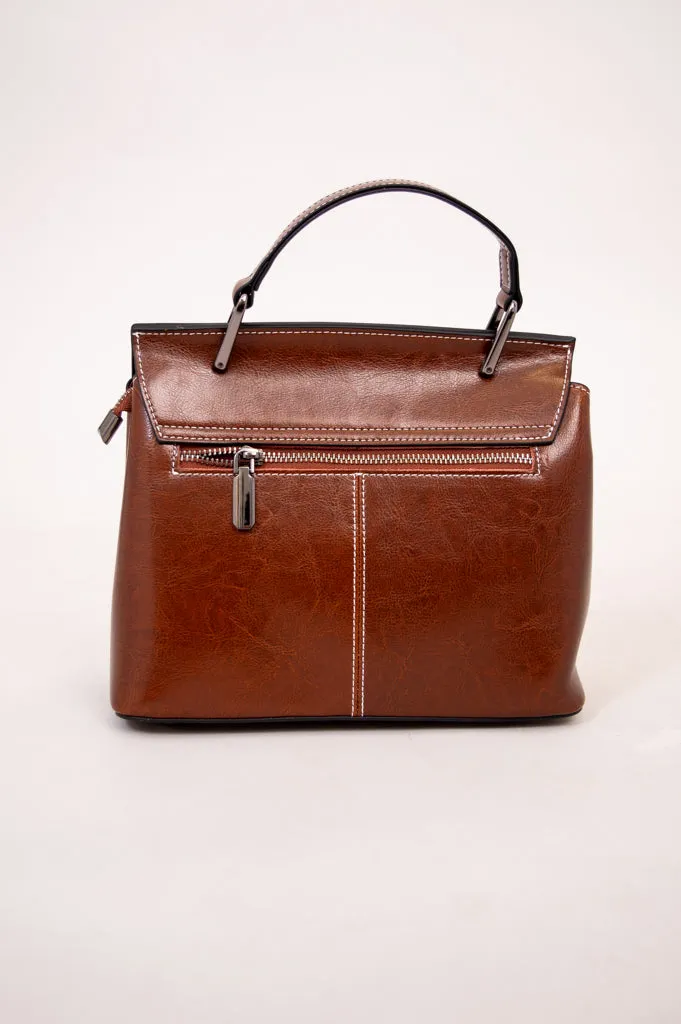 Cecilia Bag 2161, Brown, Leather