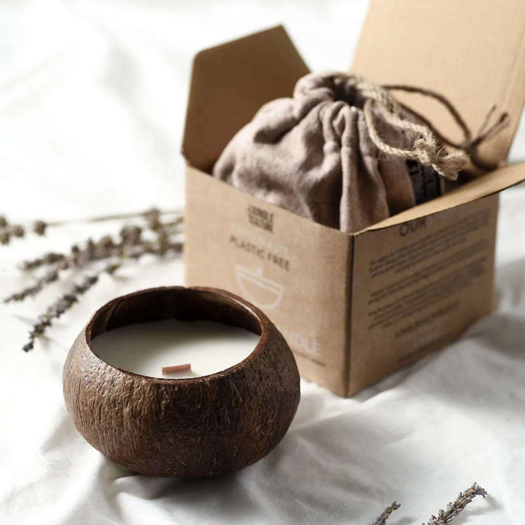 Coconut Shell Candle - Toasted Coconut Scent