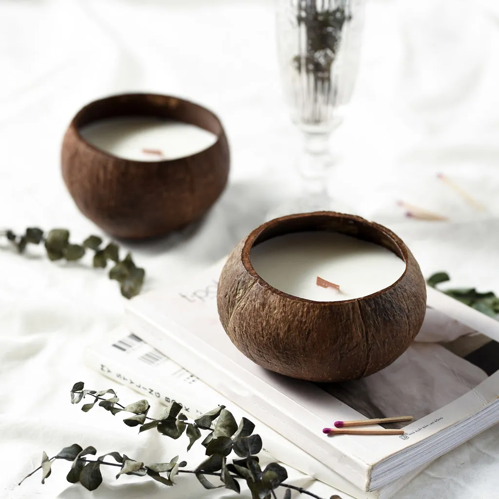 Coconut Shell Candle - Toasted Coconut Scent