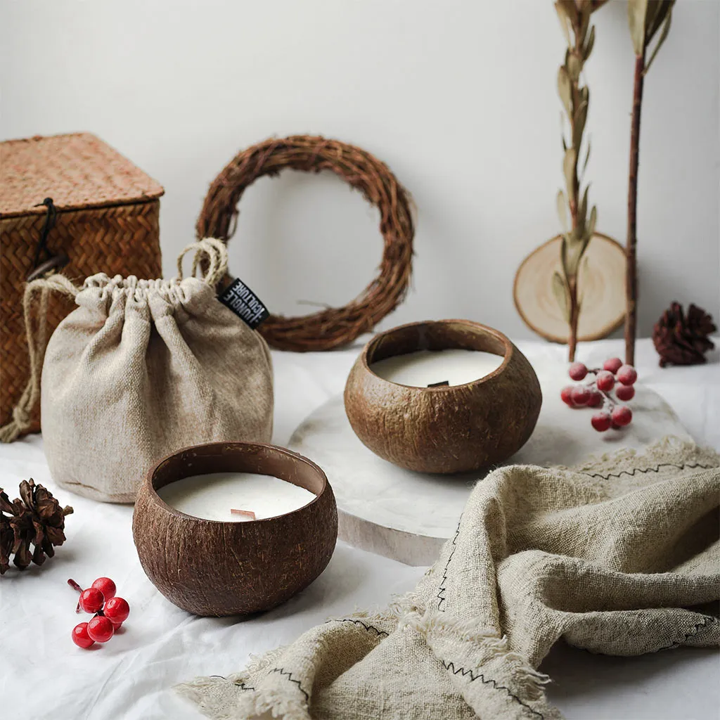 Coconut Shell Candle - Toasted Coconut Scent