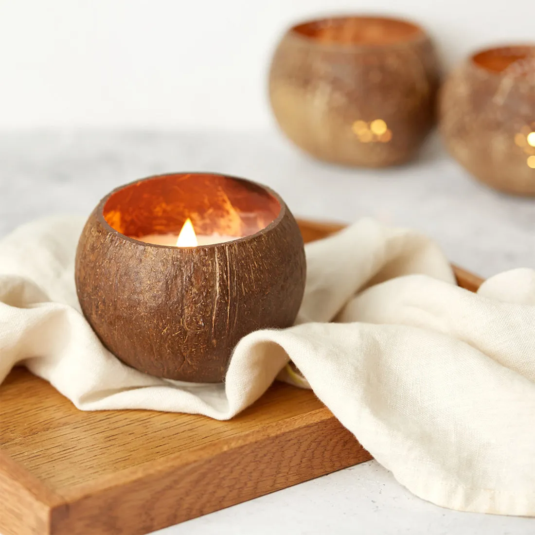 Coconut Shell Candle - Toasted Coconut Scent