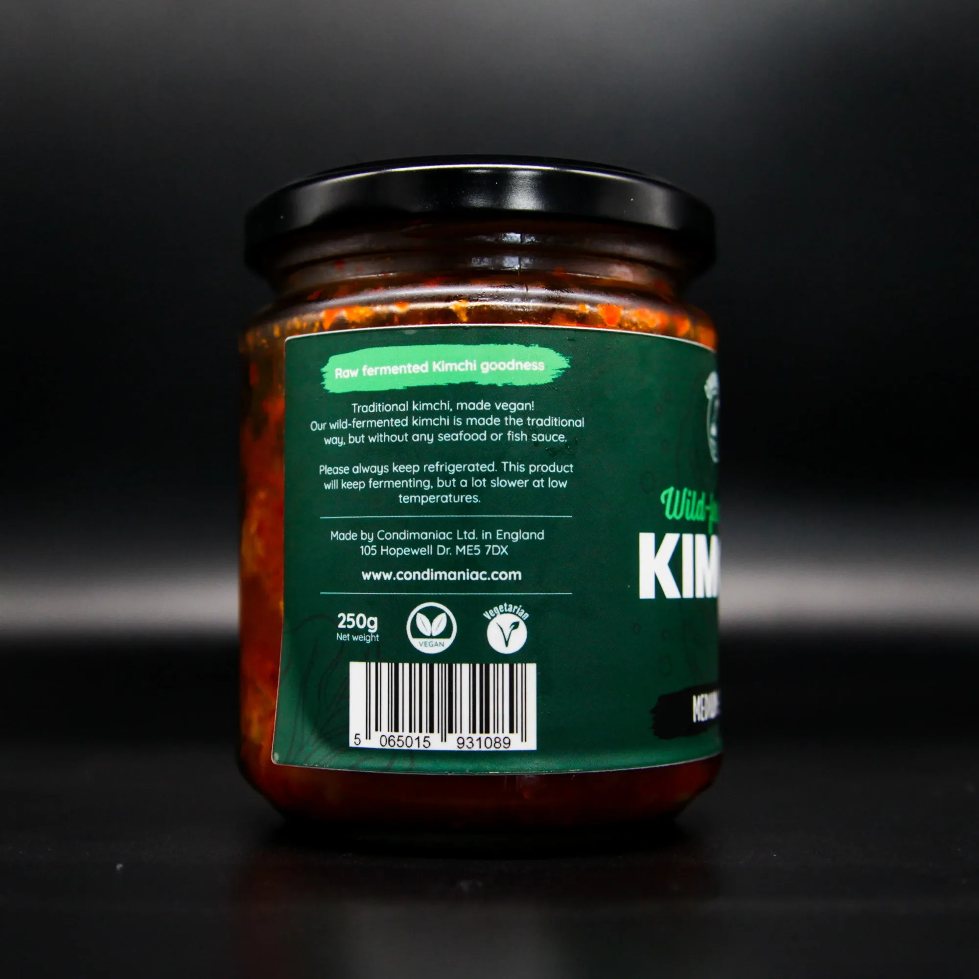 Condimaniac wild-fermented Kimchi (vegan) - *Please read description before purchase*