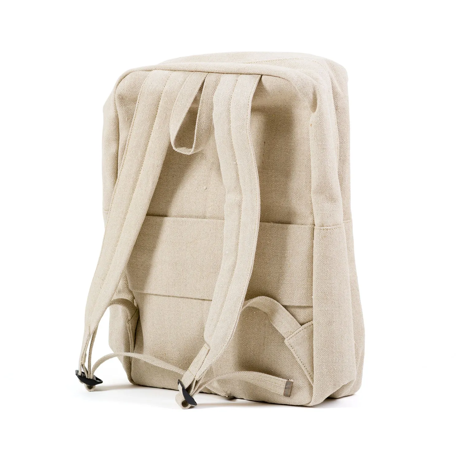 CONNECTICUT Deluxe Organic Hemp Backpack With Luggage Handle Pocket Sleeve (17x11x6)