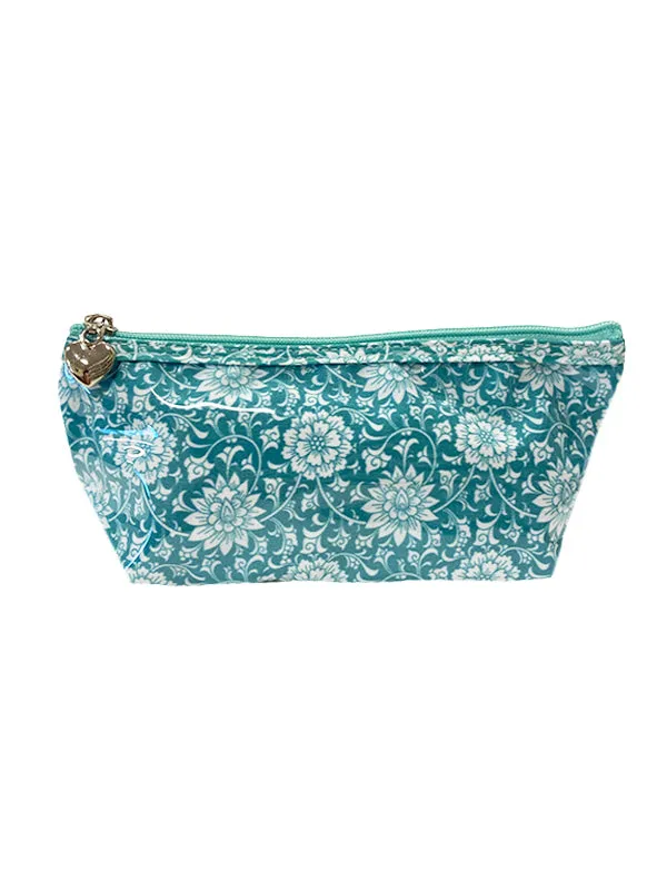 Cosmetic Bag (X/Small), Gerbera (Aqua)