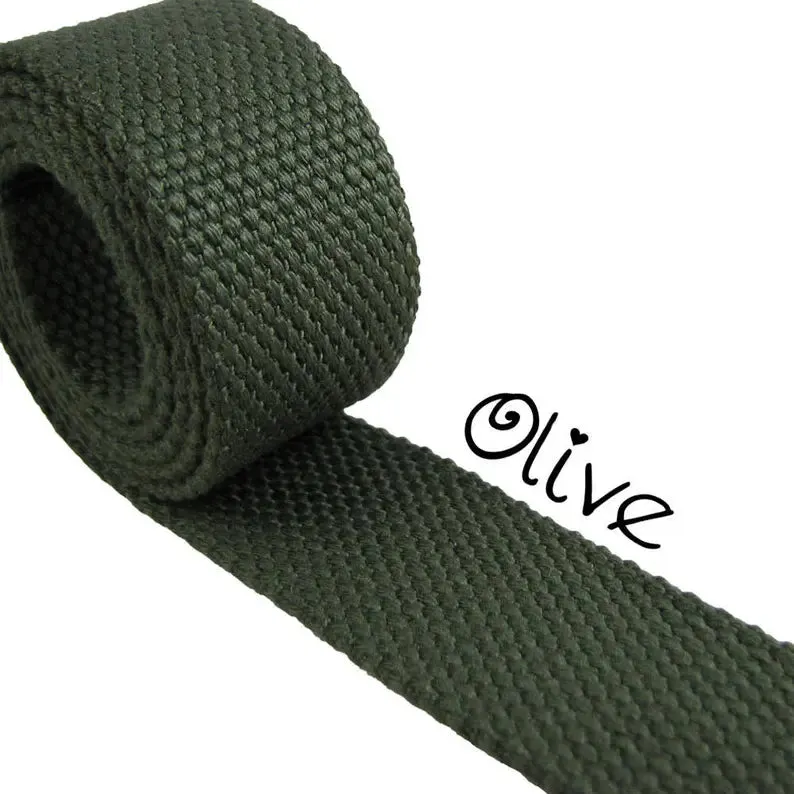 Cotton Webbing - Olive