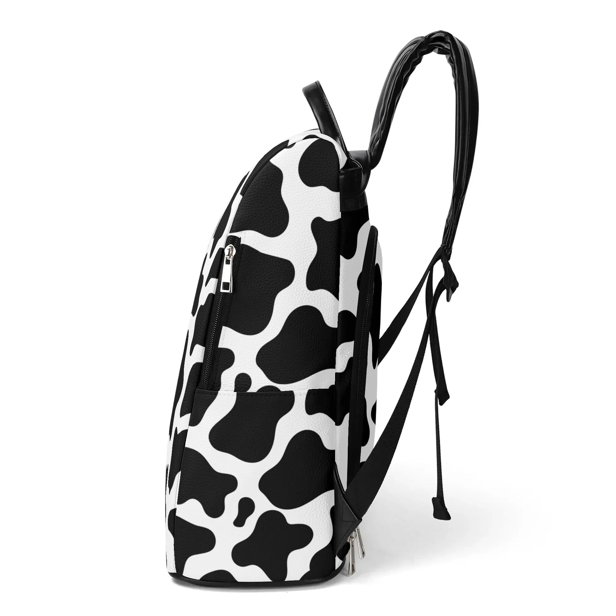 Cow Print Bag Cow Pattern Travel Bag New Travel PU Daypack Anti-theft Backpack