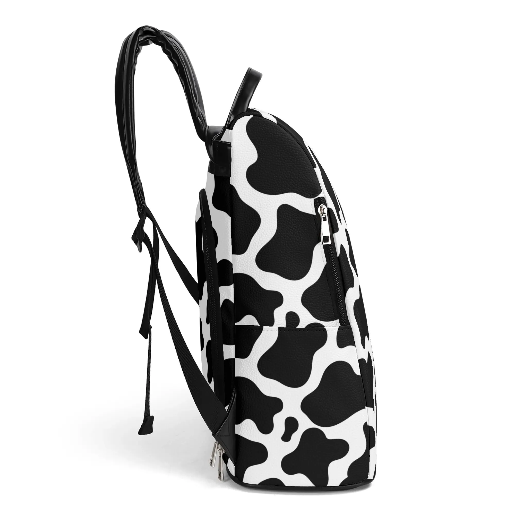 Cow Print Bag Cow Pattern Travel Bag New Travel PU Daypack Anti-theft Backpack