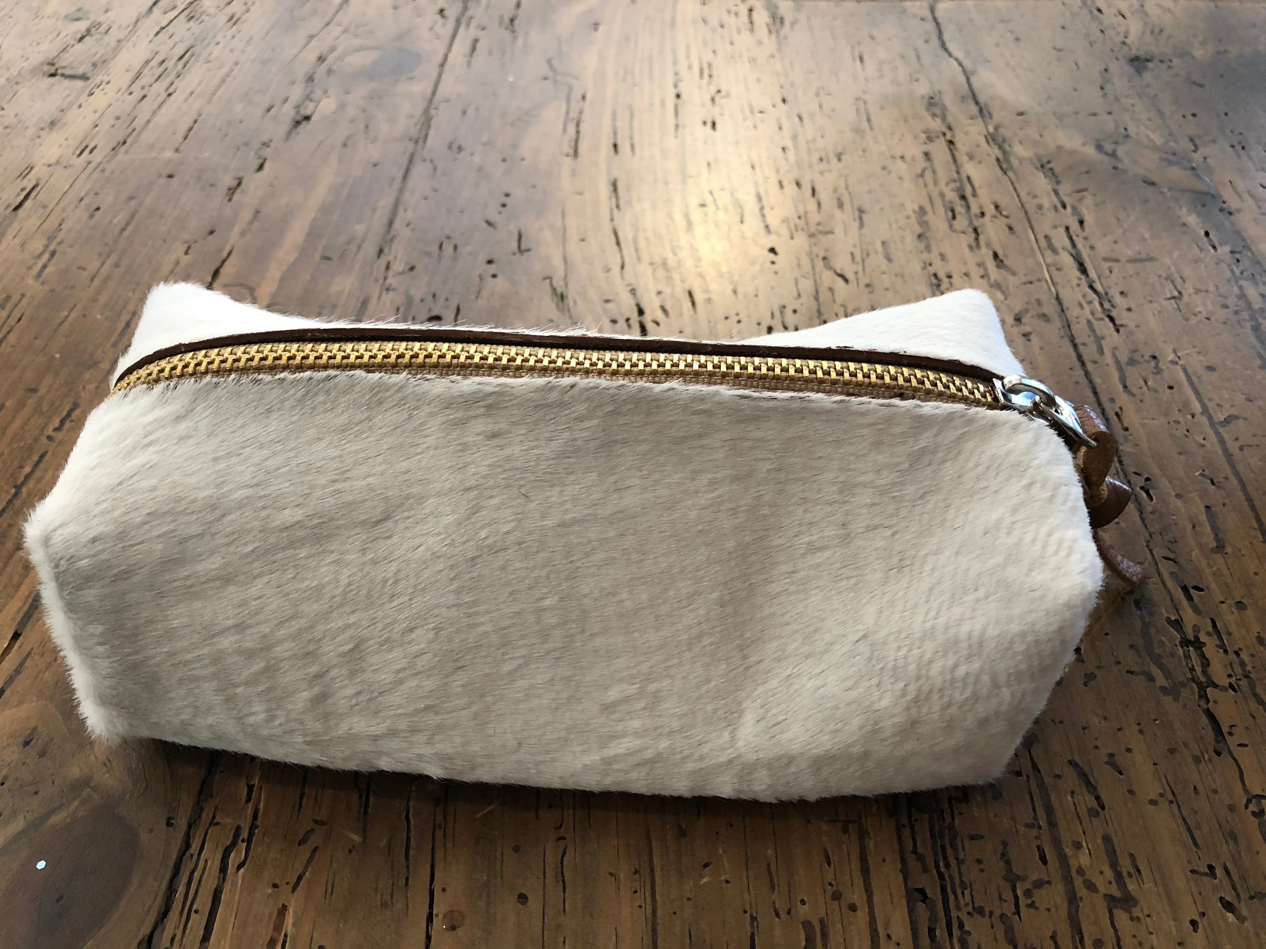 Cowhide Cosmetic Bag