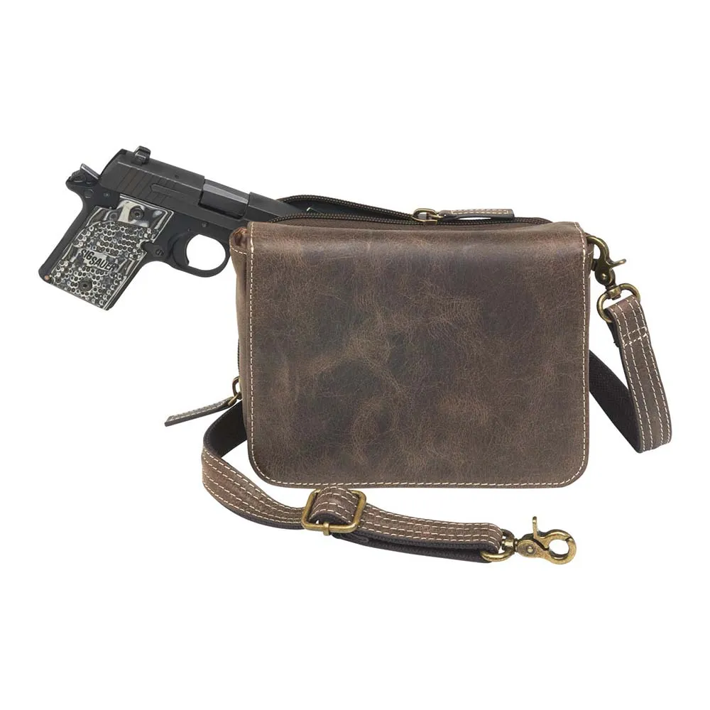 Crossbody Organizer, Distressed Buffalo