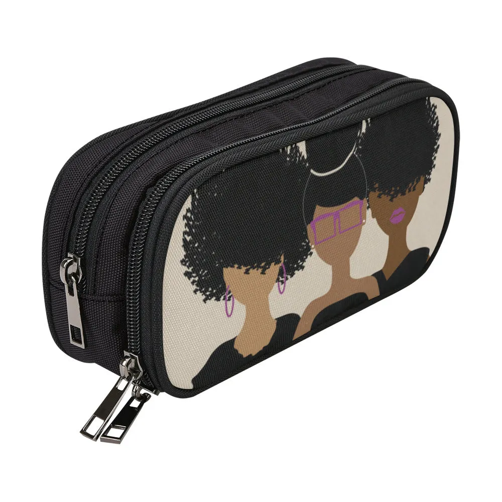 Curly Girl Trio Cosmetic/Toiletry/Pencil Bag